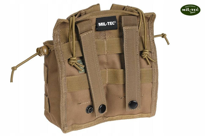 Подвійна сумка для магазинів 7,62 AK M14 MOLLE MIL-TEC COYOTE