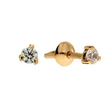Сріблячка одинарна Срібка — пусет одинарна Diamant с1217_1 (566782)