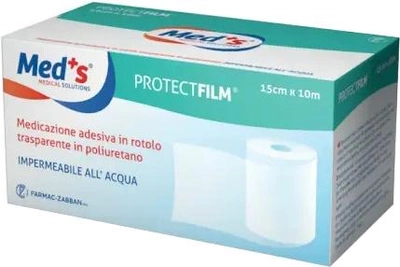 Прозрачная полиуретановая клейкая пленка Farmac-Zabban в рулоне Protect Film 10 х 10 см (1320061010M)