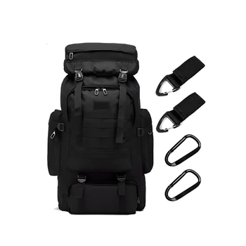 Тактичний армійський похідний рюкзак на 80 л, 70x33x15 см Чорний
