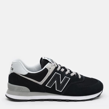 Чоловічі кросівки New Balance 574 ML574EVB 45.5 (11.5US) Чорні з сірим і білим (195907803349)