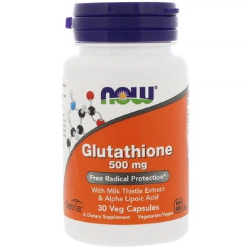 Глутатион NOW Foods (Glutathione) 500 мг 30 капсул NOW00175