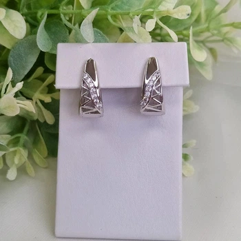 Сережки з різьбленням у вигляді орнаменту 95 2900