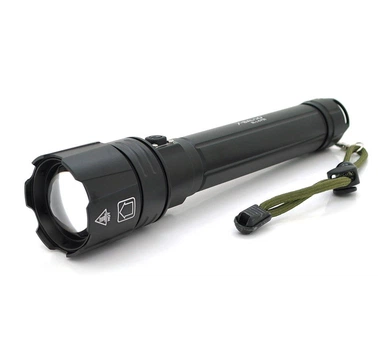 Ліхтарик Bailong BLL6-P90 Zoom 3 реж., алюміній, водо-ударостійкий, акумулятор