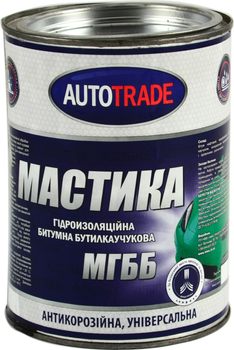 Мастика бітумно-бутилкаучукова Autotrade 0.9 кг (Autotrade-131120)