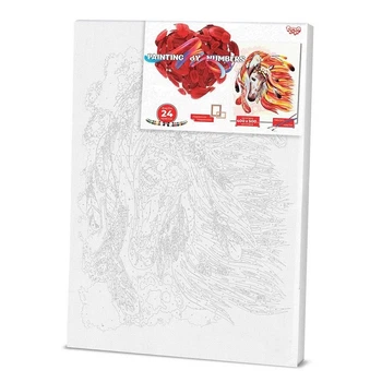 Картина по номерам, набір для розпису "Кінь" Danko Toys KpNe-01-07 40x50 см