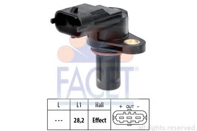 Датчик оборотов коленвала Fiat 500,500C,500L, BRAVO II,DOBLO 0.9-2.7 98- (9.0619) Facet Facet (90619)