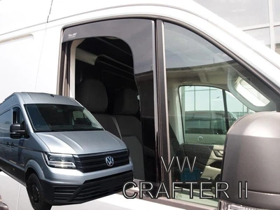 Ветровики для Volkswagen Crafter 2017+ 2D (вст, кт-2шт) (Heko) 31008