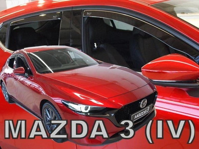 Дефлекторы окон (ветровики) HEKO для Mazda 3 (IV) 2019+ HB 5D вставные 4 шт