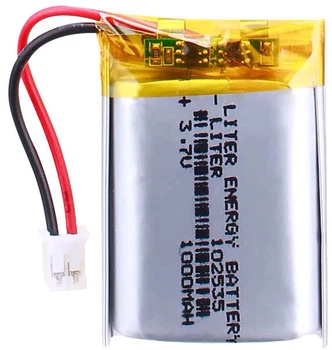 Акумулятор Li Pol 102535 1000 мАг 3.7В (роз'єм JST 2pin). Liter Energy