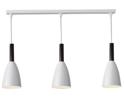 Люстра LOFT BELL FM 3 WH (E27, max 3 x 40W)