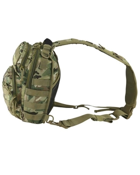 Рюкзак тактичний однолямковий KOMBAT UK Mini Molle Recon Shoulder Bag, мультікам, 10л