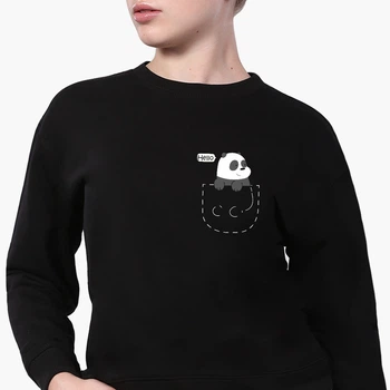 Свитшот для девочек Вся правда о медведях (We Bare Bears) (9509-2903-5) 122-128 см Черный