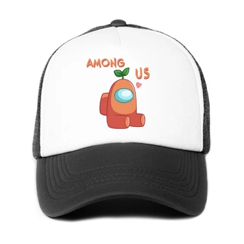 Кепка Тракер дитяча Амонг Ас Помаранчевий (Among Us Orange) (33404-2410-1) 52-57 см Чорний