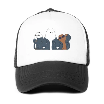Кепка Тракер детская Вся правда о медведях (We Bare Bears) (33404-2895-1) 52-57 см Черный