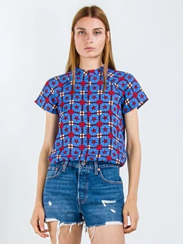 Блуза с высоким воротником и молнией Scotch & Soda 149835 XS (98908XS) Мультиколор