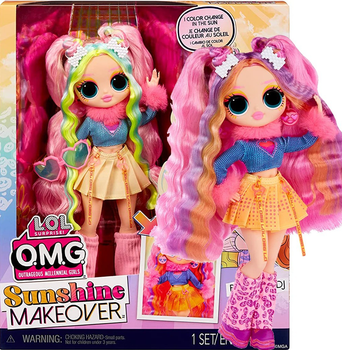Лялька L.O.L Surprised OMG Sunshine Makeover BUBBLEGUM DJ - ЛОЛ ОМГ Саншайн DJ Баблгам (589426) (6900007316491) - Ігровий набір LOL