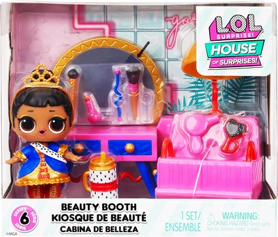 L.O.L. House of Surprise HOS Beauty Booth & Her Majesty - Лялька ЛОЛ Салон краси Її Величності (583776) Ігровий набір LOL