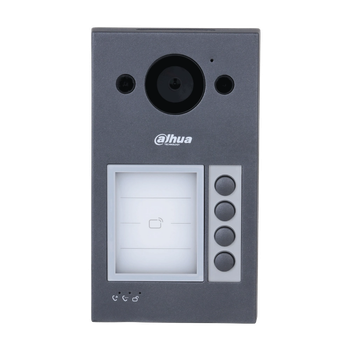 Wi-Fi вызывная панель на 4 абонента Dahua DHI-VTO3311Q-WP, 2Мп