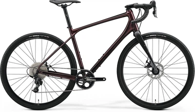 Велосипед гравійний MERIDA, SILEX 300, SILK BURGUNDY RED(BLACK), 2022