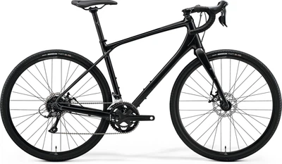 Велосипед гравійний MERIDA, SILEX 200, GLOSSY BLACK(MATT BLACK), 2022