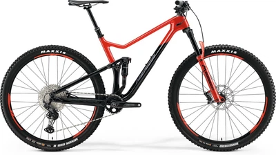 Велосипед двопідвісний MERIDA, ONE-TWENTY 3000, BLACK/GLOSSY RACE RED, 2021