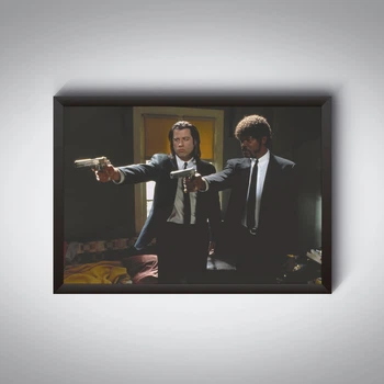 Постер фильма Тарантино Pulp Fiction / Криминальное Чтиво / Винс и Джулс