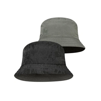 Панама Buff Travel Bucket Hat M/L Чорний-Сірий