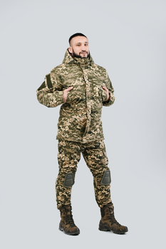 Зимняя военная тактическая форма Shumeru комплект камуфляж пиксель ( бушлат и штаны ) размер M