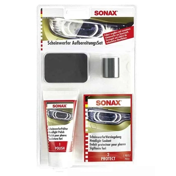Набір для полірування пластикових фар SONAX Headlight Restoration Kit 75 мл (405941)
