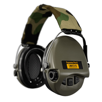 Активні навушники для стрільби Sordin Supreme Pro-X Зелений (127880)