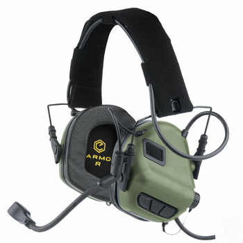 Навушники Активні з гарнітурою мікрофоном Earmor M32 + Кріплення на шолом з планкою Пікатінні (150203)