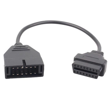 Переходник OBD2 16pin на GM 12pin Daewoo Lanos 42см Черный (LKMTR_853399)