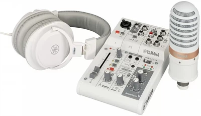Аудиоинтерфейс Yamaha AG03MK2 LSPK Live Streaming Pack White