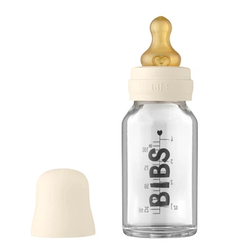 Дитяча скляна пляшечка BIBS Ivory 110 мл