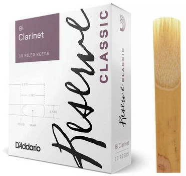 Трость для кларнета D'Addario Reserve Classic Bb Clarinet #2.0 (1шт)