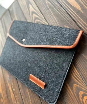 Чохол з повсті CaseFashion Wave для MacBook 13/13.6" Black