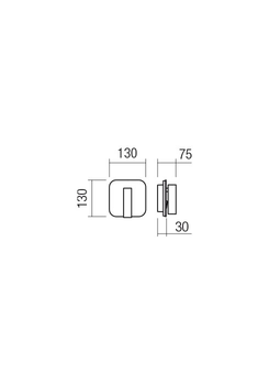 Бра Redo QUDA AP SQ LED 9W 3000K GD (5.1.2) 01-2977