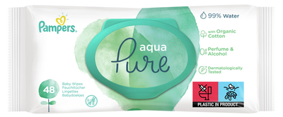 Chusteczki dla niemowląt Pampers Aqua Pure 48 szt. (8001090603326)