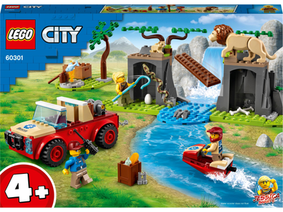 Конструктор LEGO City Позашляховик для порятунку диких тварин 157 деталей (60301)