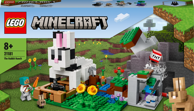 Zestaw klocków LEGO Minecraft Królicza farma 340 elementów (21181)