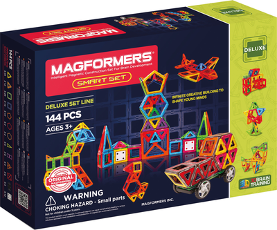 Klocki magnetyczne Magformers Smart zestaw 144 elementy (710001) (8809134360453)