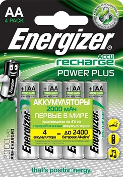 Акумулятор Energizer Power Plus АА 2000 мАг 4 шт (7638900417012)
