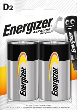 Батарейка Energizer Alkaline Power D/LR20 2 шт (7638900297331)