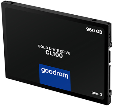 Dysk SSD Goodram CL100 Gen.3 960GB 2.5" SATA III 3D NAND TLC (SSDPR-CL100-960-G3)