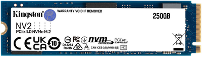 Dysk SSD Kingston NV2 250GB M.2 2280 NVMe PCIe 4.0 x4 (SNV2S/250G)