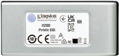 Kingston XS2000 Portable SSD 500GB USB 3.2 Type-C 2x2 IP55 3D NAND (SXS2000/500G)
