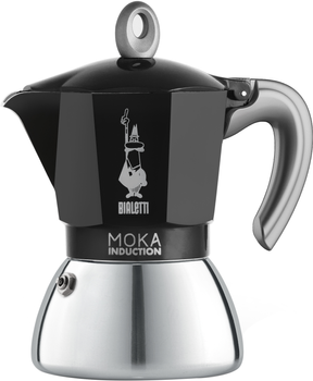 Гейзерна кавоварка Bialetti New Moka Induction на 6 чашок Чорна (0006936)
