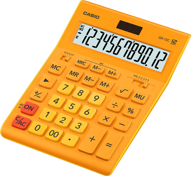 Kalkulator Casio 12 cyfr 155x209x34,5 (GR-12C-RG-W-EP)