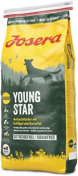 Sucha karma dla młodych psów JOSERA YoungStar bezzbożowa z drobiem i ziemniakami 15 kg (4032254743507)
